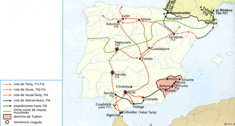 Invasión musulmana de la Península Ibérica o Conquista árabe de Hispania