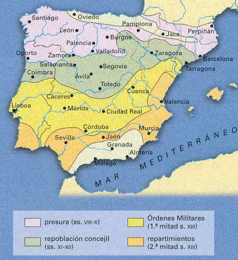 La Reconquista o Conquista cristiana y la repoblación