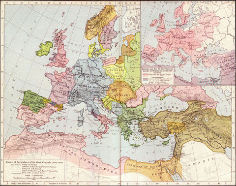 Europa y las Tierras Mediterráneas por 1097