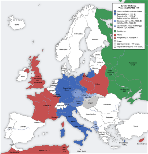 World War II in Europe 1935-1939