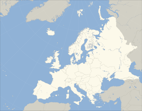 Mapa Mudo de Europa