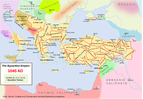 The Byzantine Empire in 1045