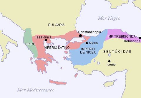 Empire of Nicaea, Empire of Trebizond, and the Despotate of Epirus 1204