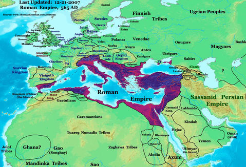 The Eastern Roman Empire 565