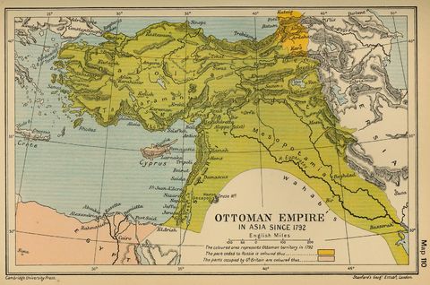 The Ottoman Empire in Asia since 1792