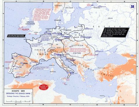 Europe strategic situation in 1809