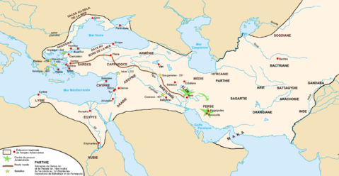 The Achaemenid Empire or Persian Empire 500 BC