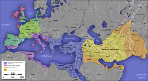 Los imperios Persa Sasánida y Romano de Oriente 531-565