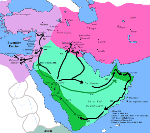 Conquests of Muhammad and the Rashidun 630-641