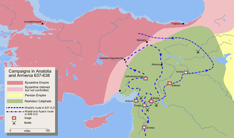 Campaigns in Anatolia and Armenia 637-638