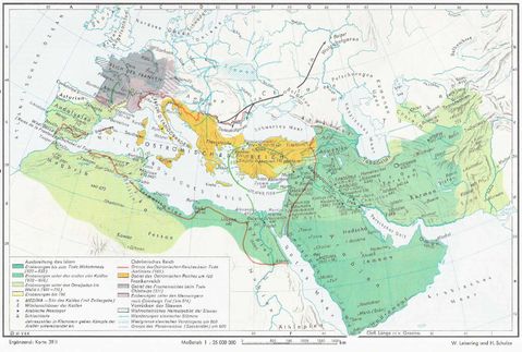 La expansión islámica 600-750