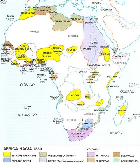 África en 1880