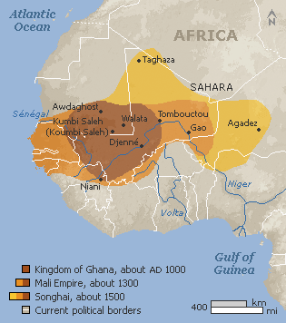 Western Africa between 1000 and 1500