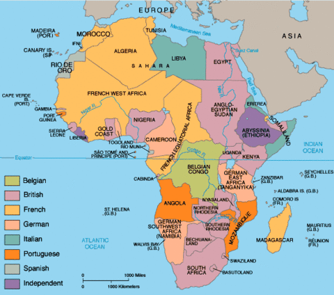 África en 1885