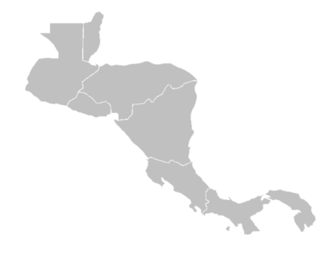 Central America outline map