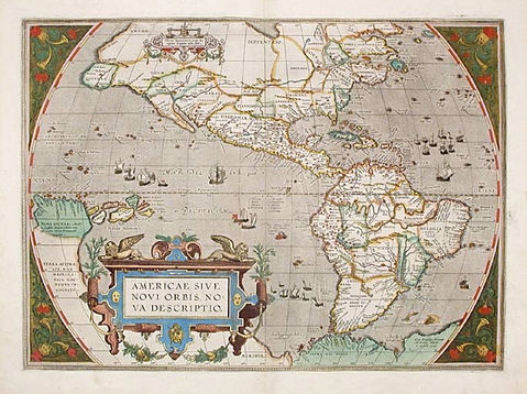 Map of the Americas 1587