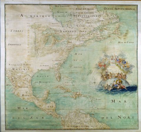 Mapa de América del Norte 1681