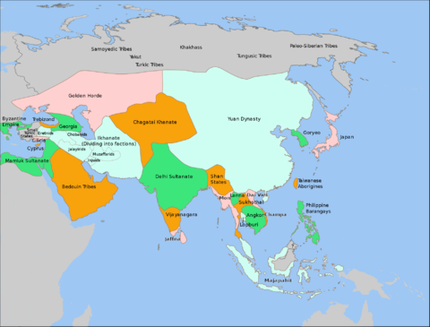 Asia in 1345