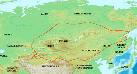 Uyghur Khaganate circa 820