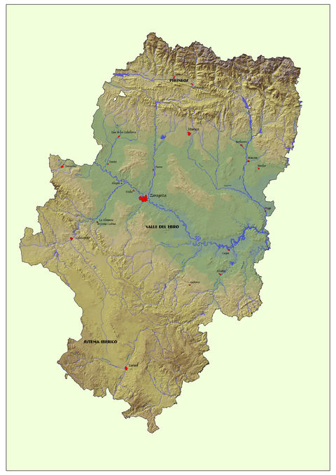 Mapa de Aragón