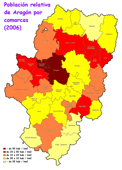 Aragon population 2006