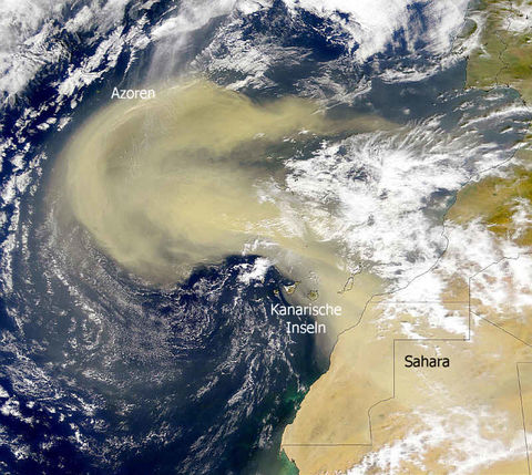 Saharan Air Layer over Canary Islands 2000