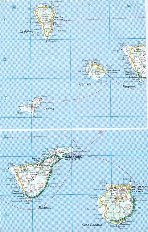 Canary Islands Road Map