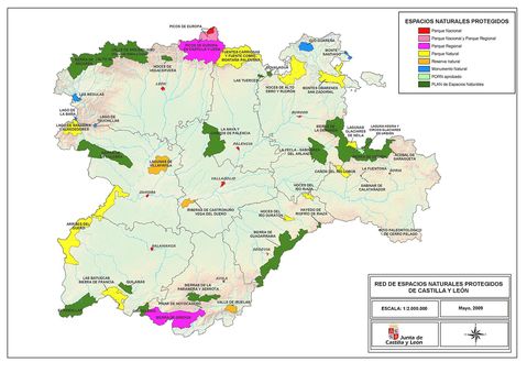 Castile and León Protected Natural Areas 2009