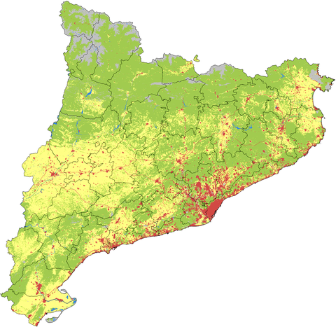 Catalonia land use