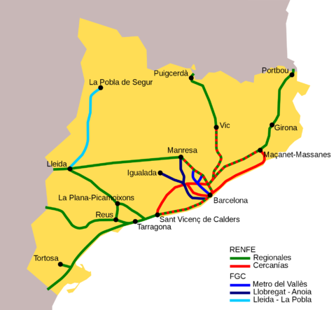 Trains of Catalonia 2008