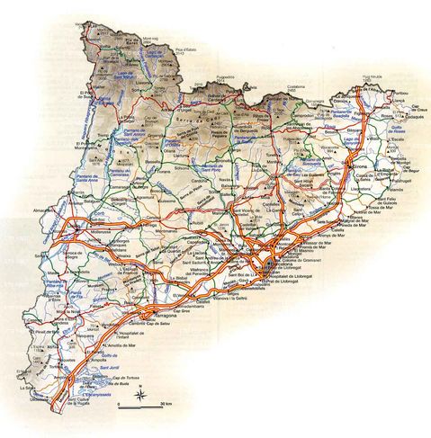 Catalonia road map