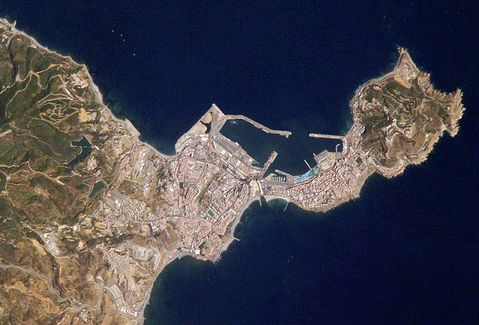 Ceuta satellite map