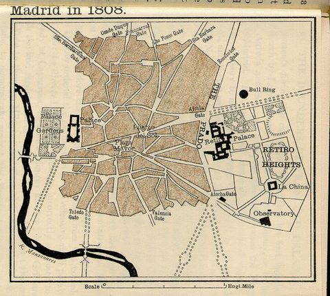 Madrid street map 1808