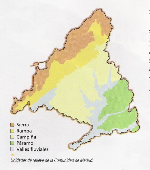 Relief units of the Community of Madrid