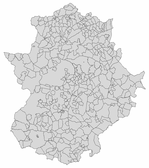 Municipalities of Extremadura  2003