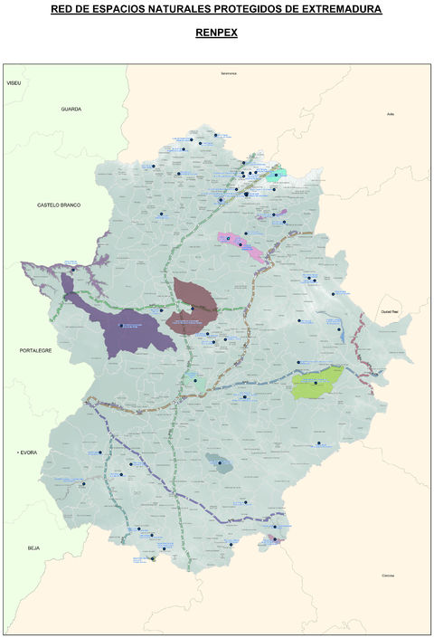 Espacios naturales protegidos de Extremadura