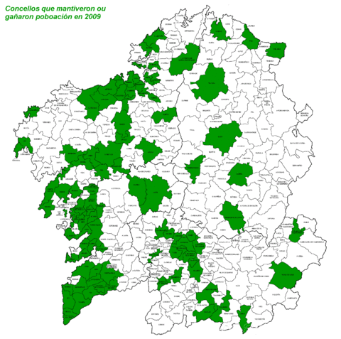 Population of Galicia 2009