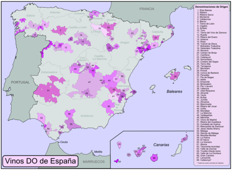 Spain wines