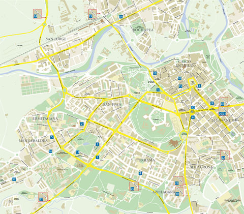 Map of Pamplona