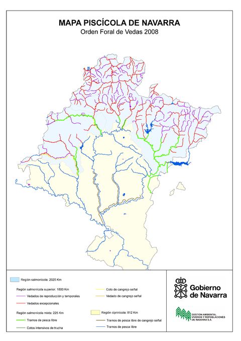 Navarre fishing map 2008