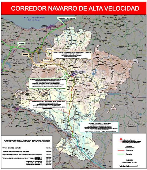 High-speed rail (HSR) in Navarre 2005