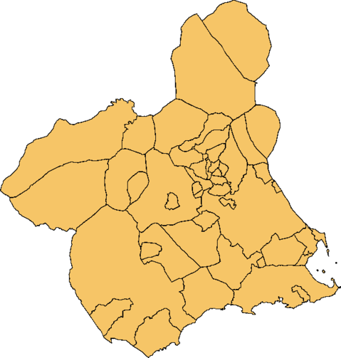 Region of Murcia municipalities 2006