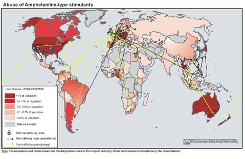 Amphetamine-type stimulants consumption in the world