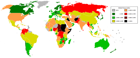 Índice de Paz Global del Mundo 2008