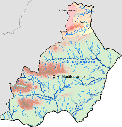 Hydrography of the province of Almería 2008