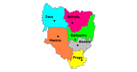 Partidos Judiciales de la Provincia de Huesca 2006