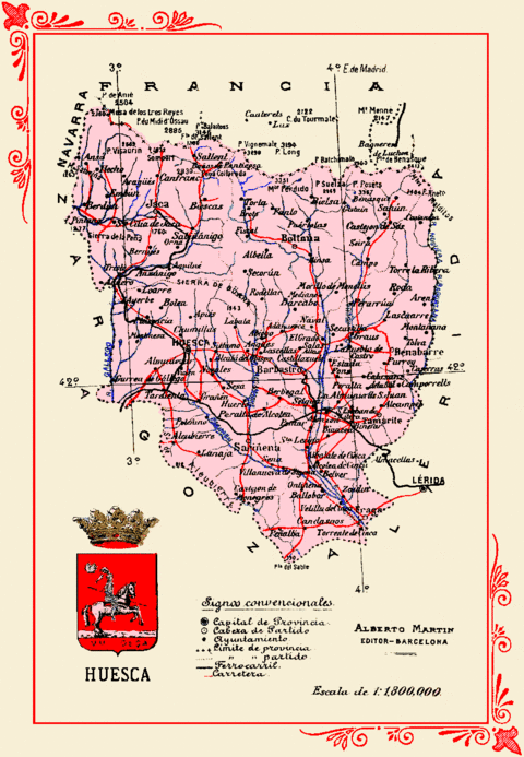 The province of Huesca in 1900