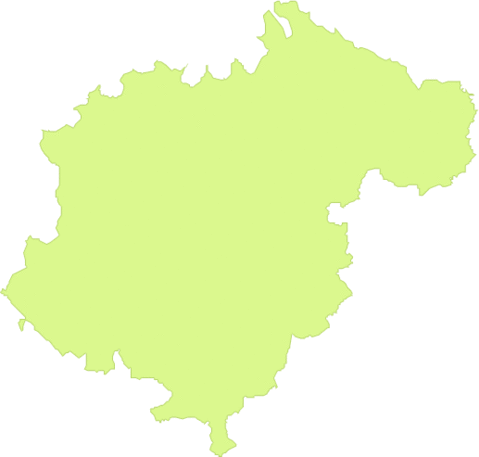 Province of Teruel outline map