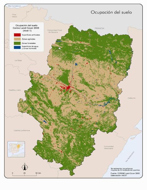 Aragón land cover 2006