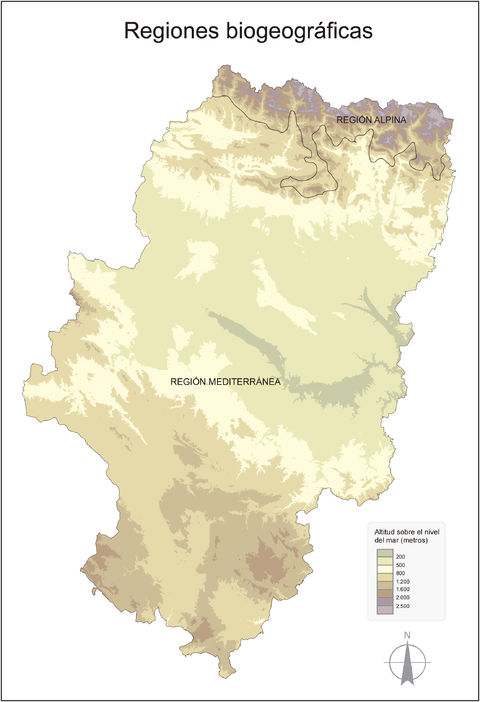 Biogeographic regions in Aragon